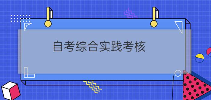自考综合实践多少分及格(自考综合实践考核)