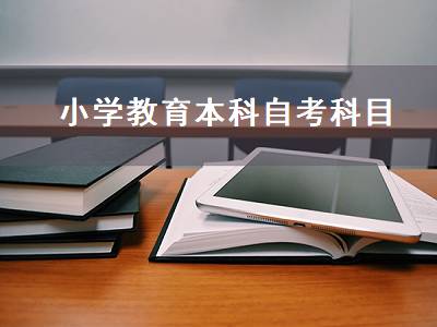 小学教育本科自考科目（小学教育本科自考科目表）