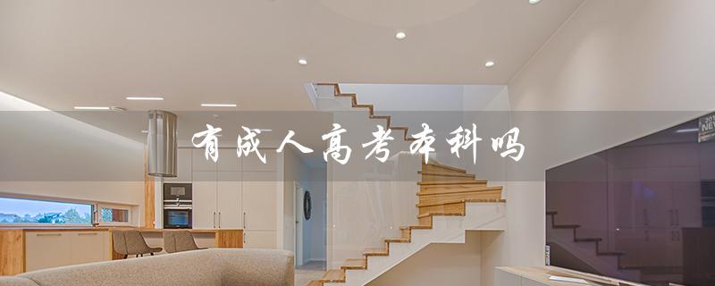 有成人高考本科吗（成人高考是否有本科）