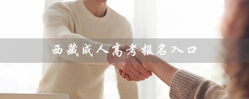 西藏成人高考报名入口（西藏成人高考报名入口在哪）