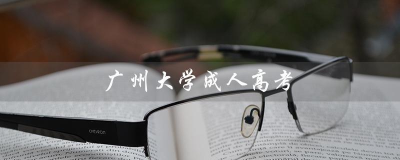 广州大学成人高考（广州大学成人高考招生简章是什么）