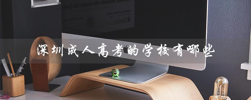 深圳成人高考的学校有哪些（深圳哪里可以参加成人高考）