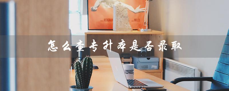 怎么查专升本是否录取（怎么查专升本对应专业）