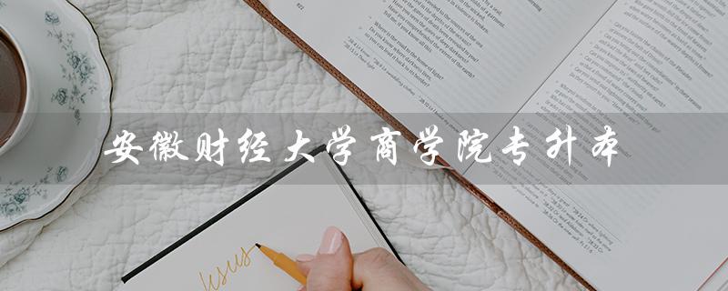 安徽财经大学商学院专升本（安徽财经大学商学院专升本分数线是多少）