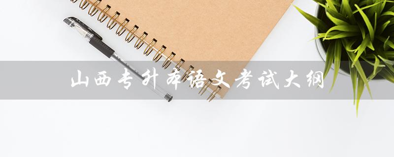 山西专升本语文考试大纲（山西专升本语文考试大纲必背是什么）