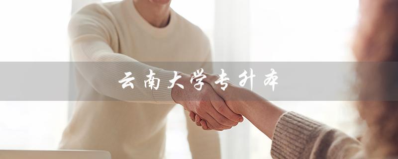 云南大学专升本（云南大学专升本可报哪些专业）