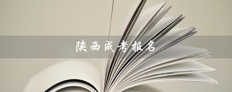 陕西成考报名（陕西成考报名官网入口在哪）