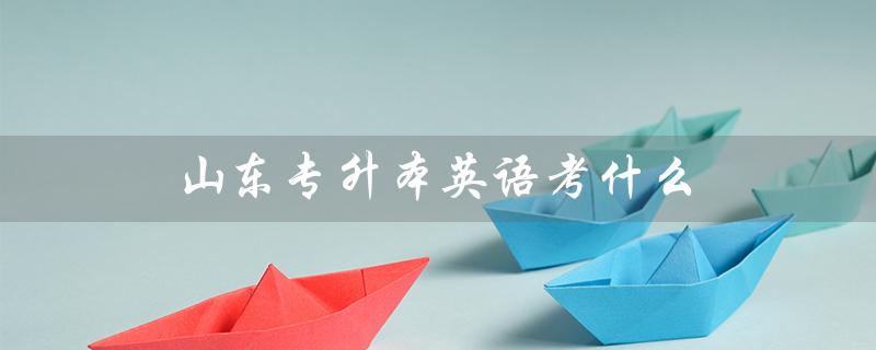山东专升本英语考什么（山东专升本英语考什么）