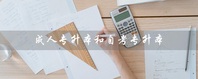 成人专升本和自考专升本（成人专升本和自考专升本哪个好）