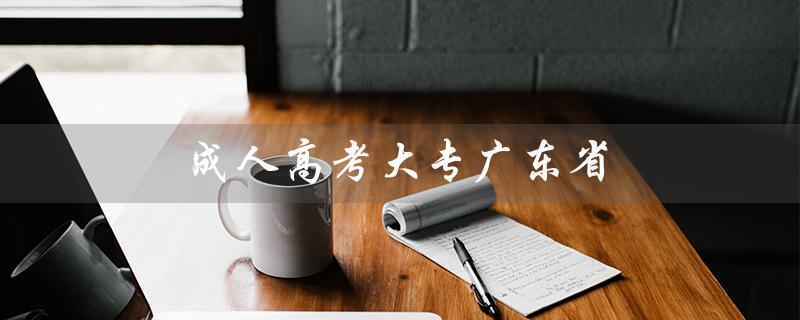 成人高考大专广东省（成人高考大专文凭有用吗）