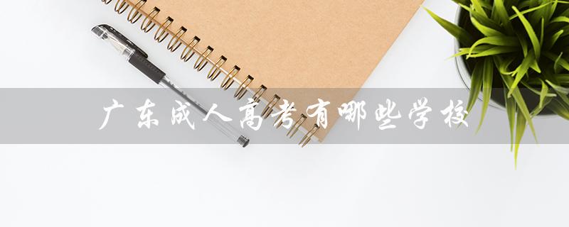广东成人高考有哪些学校（广东成人高考有哪些学校）