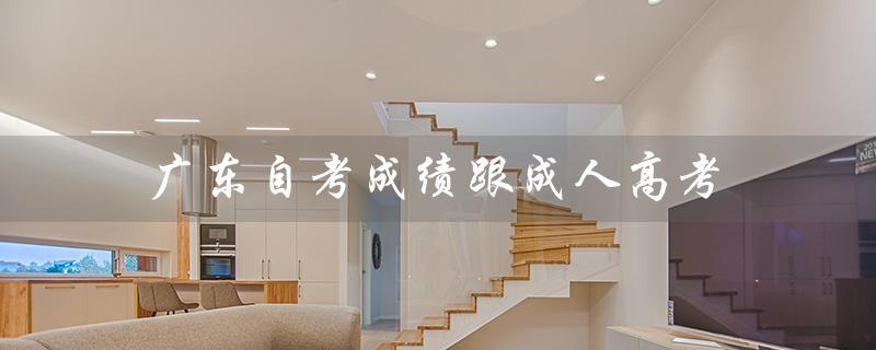 广东自考成绩跟成人高考（自考成绩能转成人高考吗）
