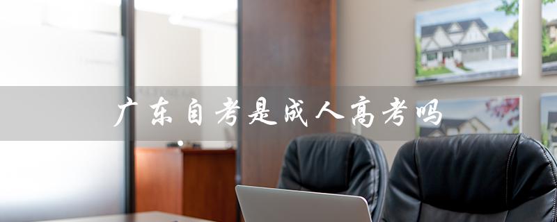 广东自考是成人高考吗（广东自考教育考试院官网是什么）