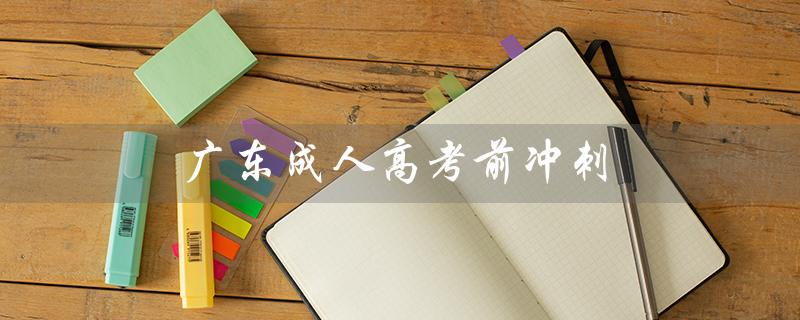广东成人高考前冲刺（广东成人高考报名官网是什么）