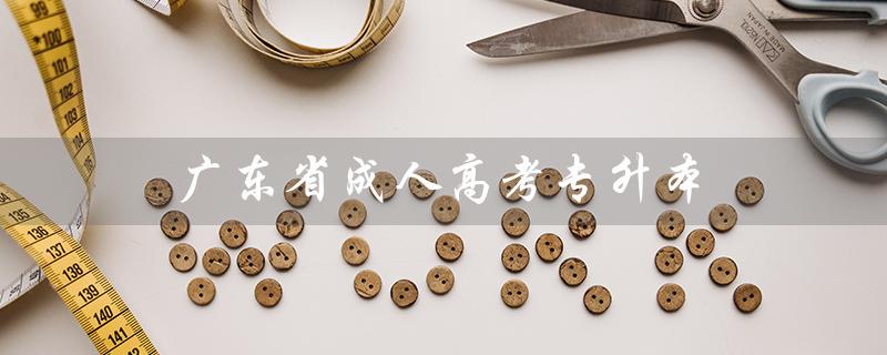 广东省成人高考专升本（广东成考专升本历年真题是什么）