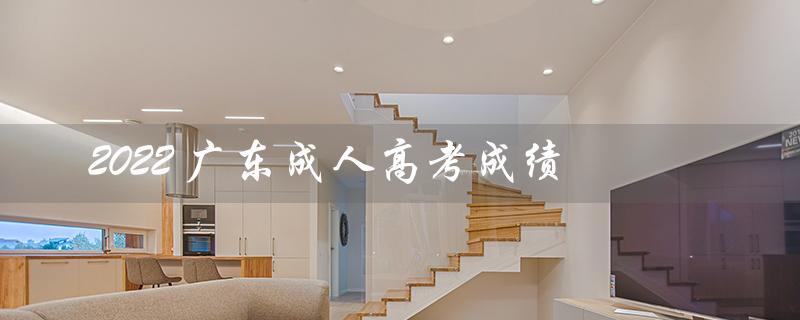 2022 广东成人高考成绩（2022广东成人高考成绩公布了吗）