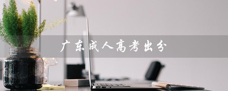 广东成人高考出分（广东成考分数何时出）