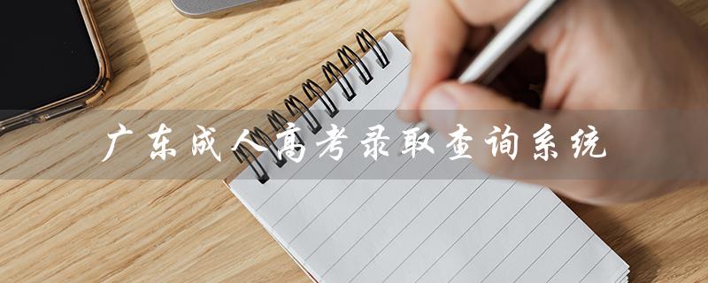 广东成人高考录取查询系统（成人高考录取查询系统）