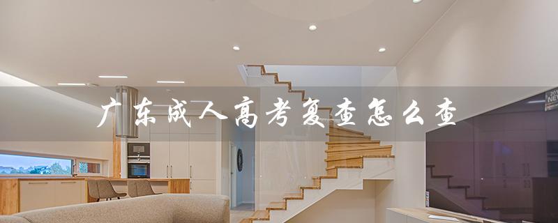 广东成人高考复查怎么查（广东成考成绩查询方法）