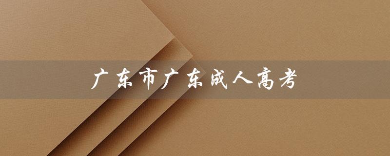 广东市广东成人高考（广东成考成绩查询时间）