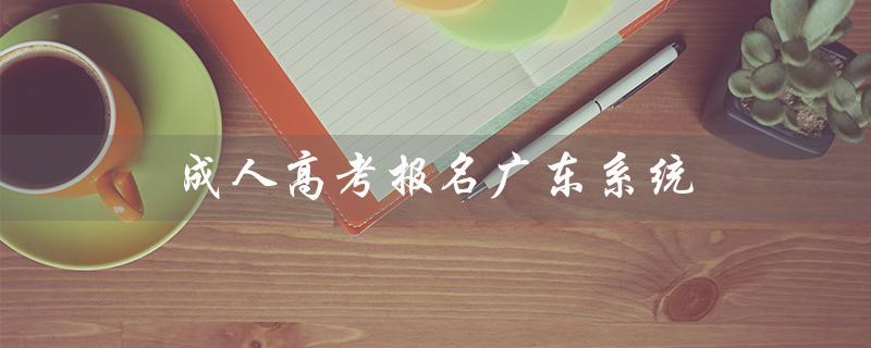 成人高考报名广东系统（成人高考报名官网是什么）