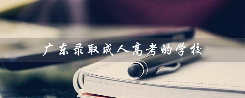 广东录取成人高考的学校（成人高考录取学校查询是什么）