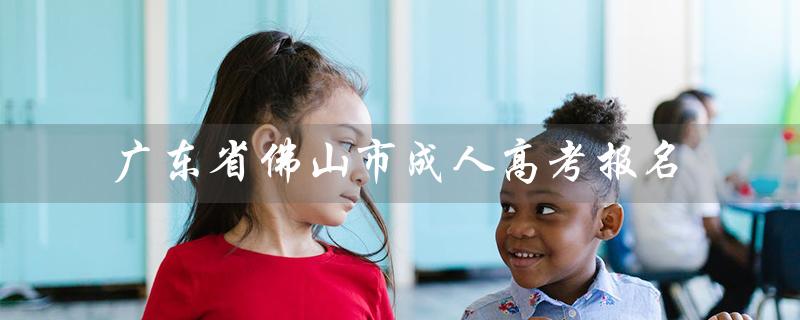 广东省佛山市成人高考报名（佛山成人高考报名时间是什么）