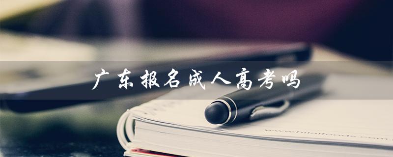 广东报名成人高考吗（广东成人高考报名官网是什么）