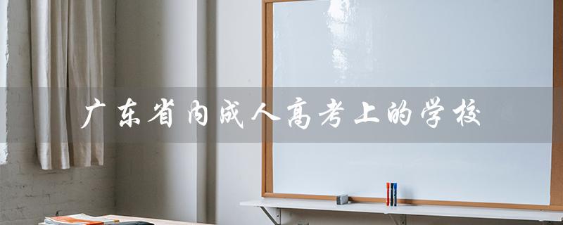 广东省内成人高考上的学校（广东省成人高考学校招生专业目录是什么）