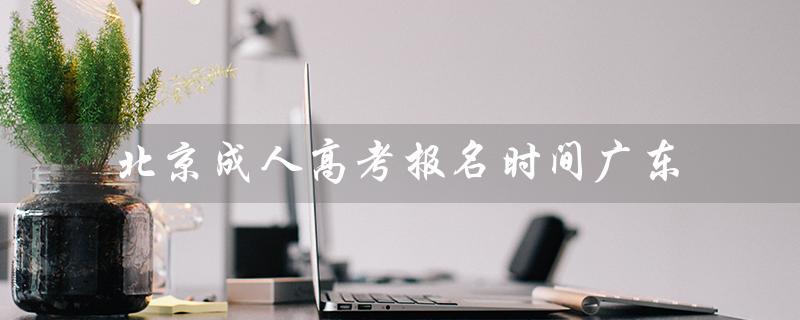 北京成人高考报名时间广东（2023年北京成考报名时间是什么）