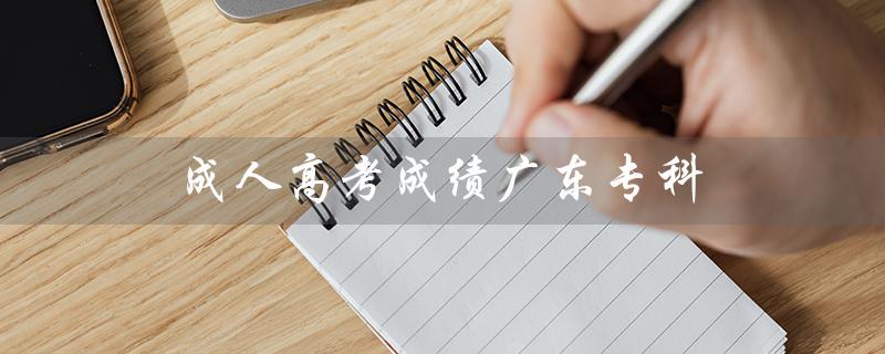 成人高考成绩广东专科（广东成考成绩查询）
