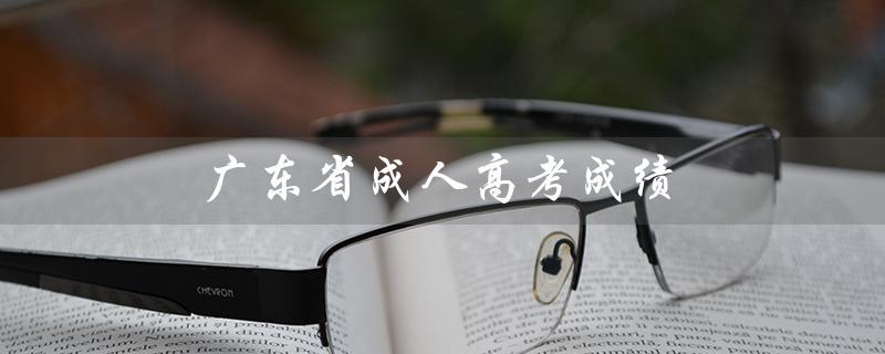 广东省成人高考成绩（广东省成考成绩何时公布）