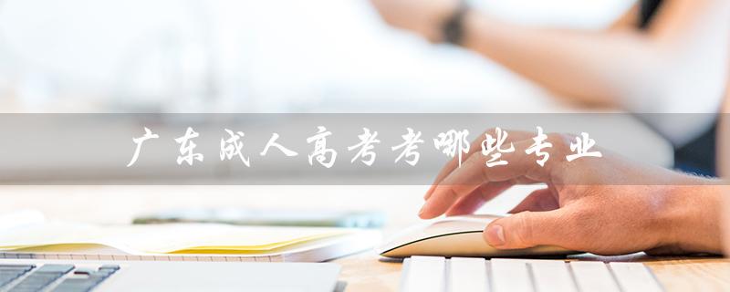 广东成人高考考哪些专业（广东成人高考报名官网是什么）