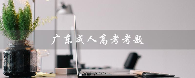 广东成人高考考题（广东成考教育网是什么）