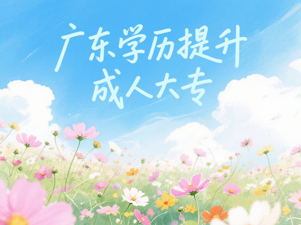 2025广东成人大专报名时间及条件汇总